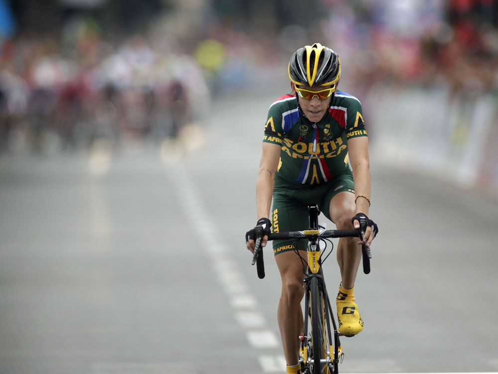 worlds13-men-u23-Meintjes.jpg Louis Meintjes, second, Under-23 men's road race, Road World Championships 2013