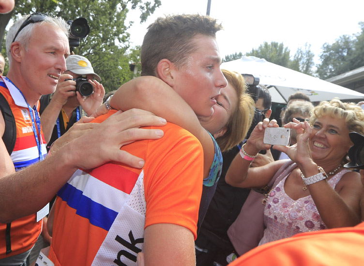 Mathieu Van der Poel wins, junior men's road race, Road World Championships 2013 Mathieu Van der Poel wins, junior men's road race, Road World Championships 2013