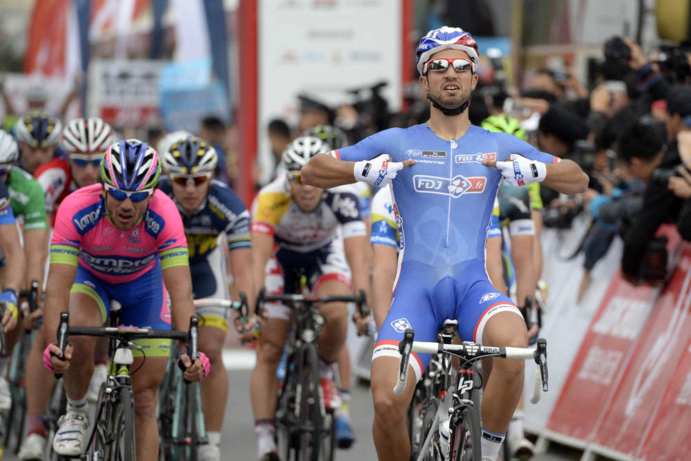 Nacer Bouhanni, Tour of Beijing 2013, stage two Nacer Bouhanni, Tour of Beijing 2013, stage two
