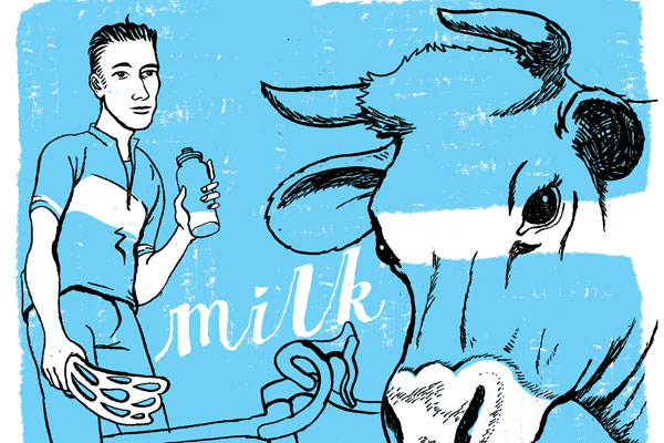 Cycling, Milk, bikes, cows Cycling, Milk, bikes, cows