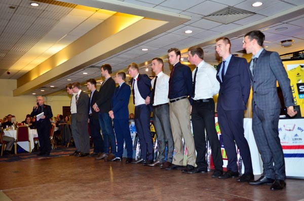 Funded riders, Dave Rayner Dinner 2013 Funded riders, Dave Rayner Dinner 2013